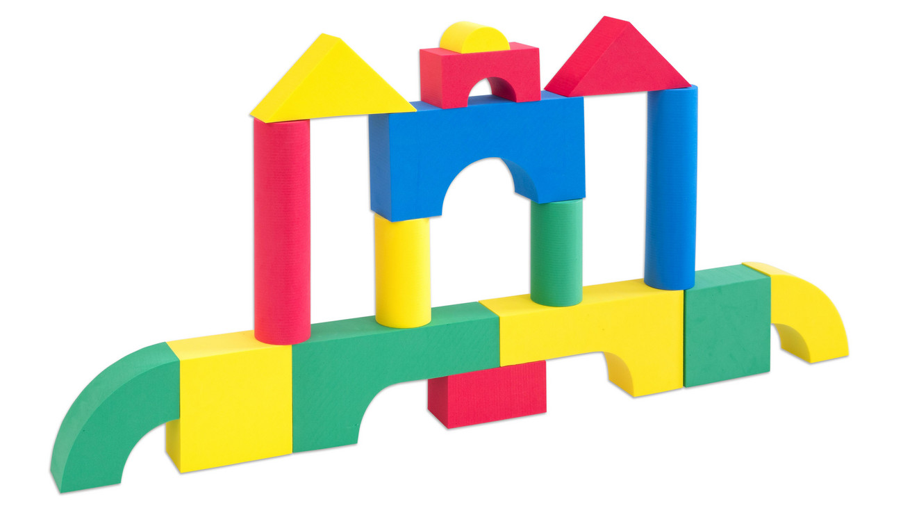 70x Kinder Schaumstoffe Bauklötze Bausteine aus EVA Lernspielzeug 