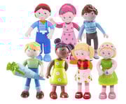 HABA Little Friends Biegepuppen 7 teilig 1