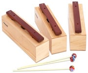 Betzold Satz mit 3 Bass Klangbausteinen Hartholz 1