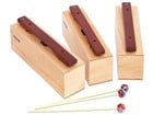 Betzold Satz mit 3 Bass Klangbausteinen Hartholz