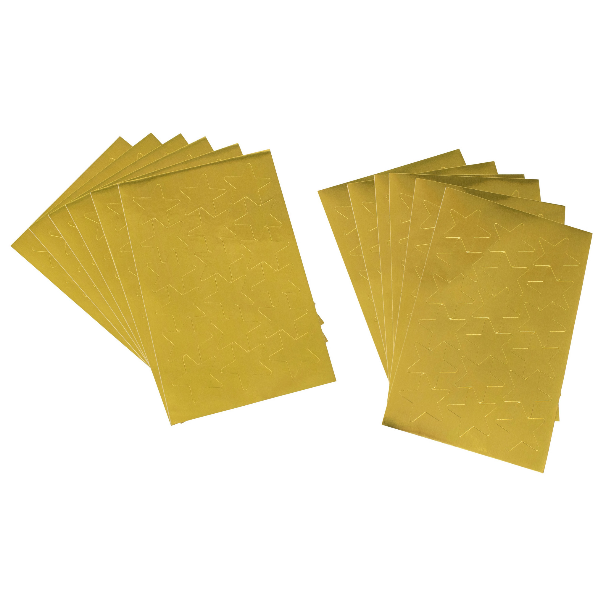 Playbox Gold-Sterne Aufkleber, 25 Mm – 108 Stück, Ideal Für Bastelprojekte, Belohnungssysteme & Karten