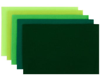 Bastelfilz Grüntöne 10 Bogen