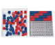 DICK System Steckwürfel Multibox rot/blau 100 Stück 1