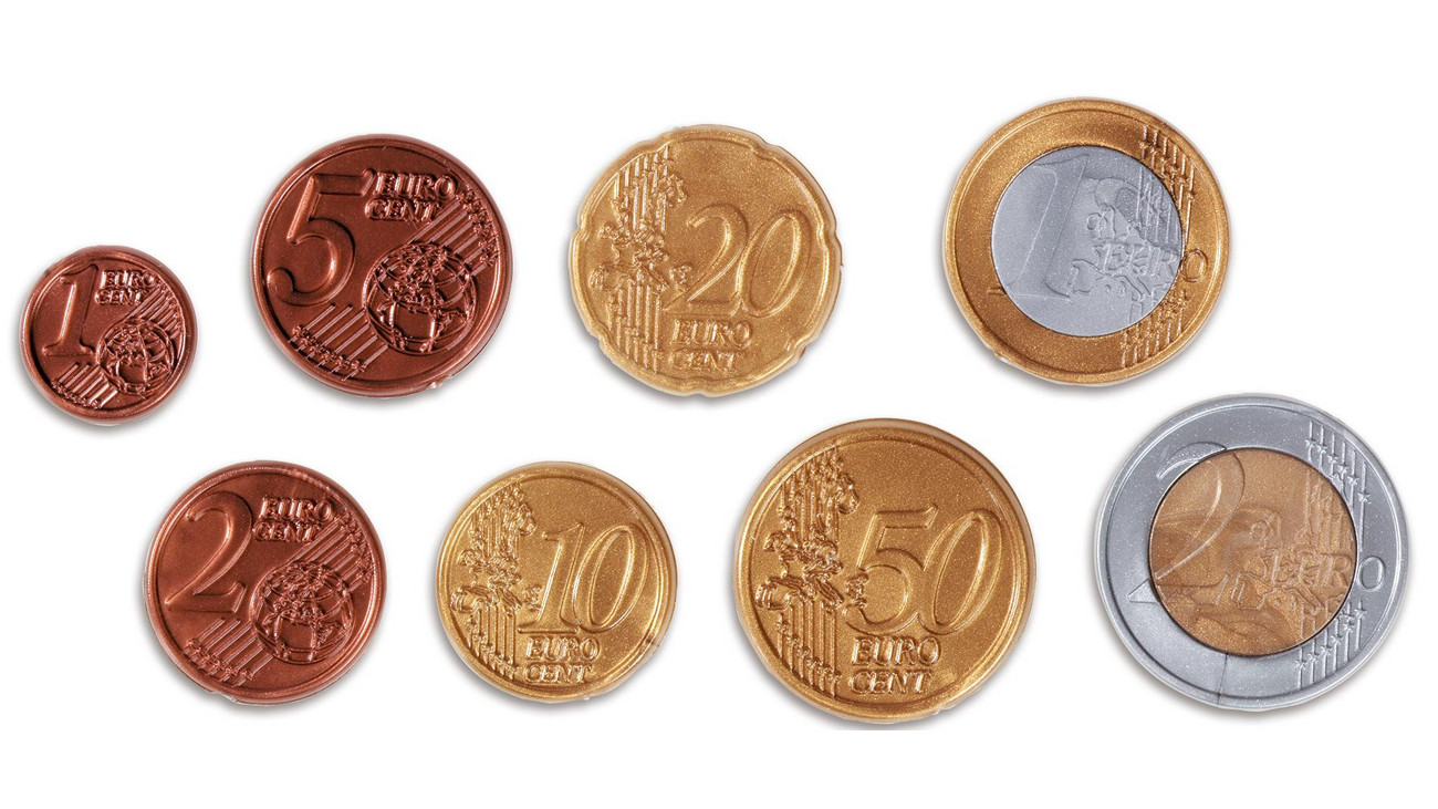 ! Papiergeld NEU Rechengeld Scheine und Münzen Kaufladen Euro Spiel- 