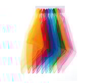 10 Chiffon-Tücher in 10 Farben