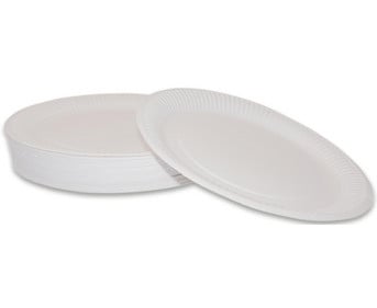 Pappteller weiß 50 Stück