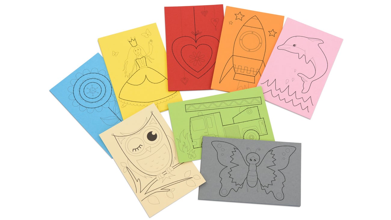 folia Ausnäh- oder Stickkarten, Farbe: bunt