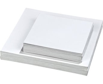 Betzold Pappleinwände quadratisch 10 Stück
