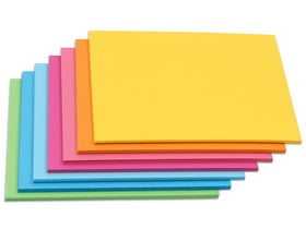 Tonpapier, 130 g/m², 50 x 70 cm, 70 Bogen, 7 Farben