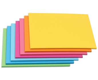folia Tonpapier 130 g/m² 50 x 70 cm 70 Bogen 7 Farben