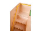 Wickelkommode mit Treppe und Tür links 90 cm tief