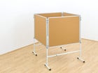 Betzold Pinnwand 4er Set 150 x 120 cm Kork fahrbar