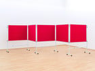 Betzold Pinnwand 5er Set 150 x 120 cm Kork fahrbar