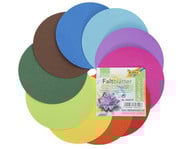 Origami Faltpapier rund 70 g/m² 500 Blatt 10 Farben 4