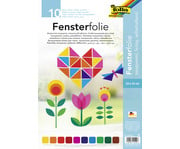 folia Fensterfolie 10 Bogen 10 Farben 1