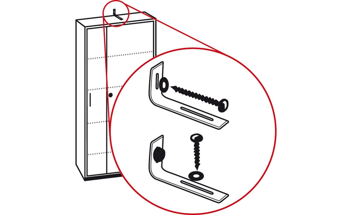 Betzold Standsicherheits-Set für Schränke