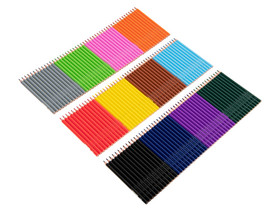6 Dreikant Buntstifte Malstifte Holzfrei Lang Lackiert Ergonomische Dreikantform