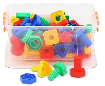 Betzold Buntes Schraubenspiel 64 teilig