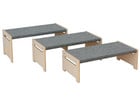 EduCasa Rechteckbank mit Teppich