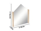 EduCasa Trennwand Haus mit Acrylglasspiegel