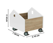 EduCasa Spielkiste fahrbar 3