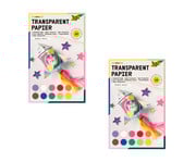 Transparentpapier 42 g/m² 23 x 30 cm 20 Blatt 10 Farben 1