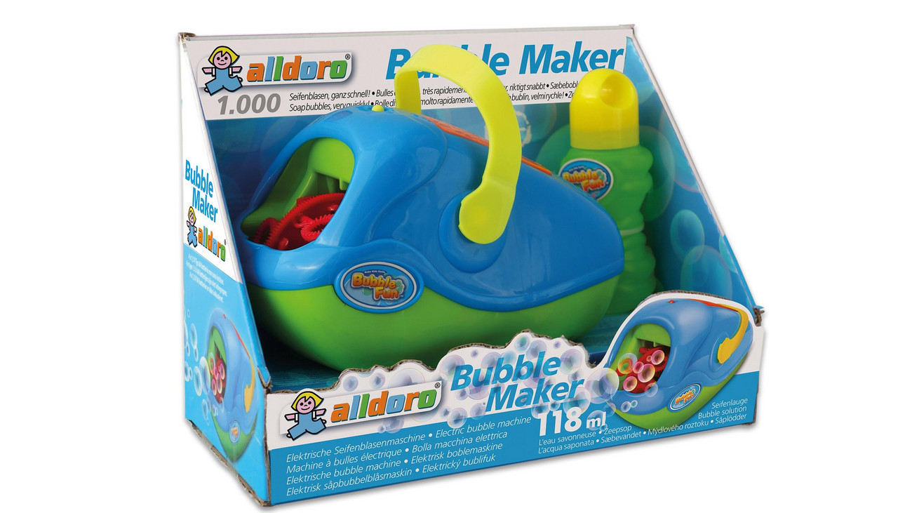 Kinder Seifenblasenmaschine Macher Spielzeug Bubble Machine Flüssigkeit 