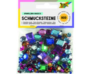 folia 800 Deko Steine in versch Farben und Formen 1
