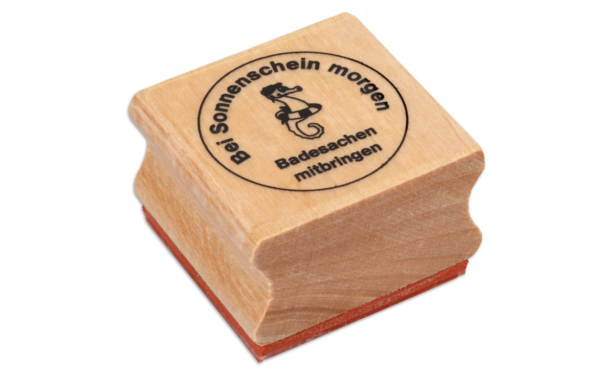 Betzold Stempel „Badesachen mitbringen“, 5 Stück