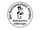 Betzold Stempel Badesachen mitbringen 5 Stück