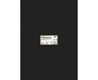 Fotokarton 300 g/m² 50 x 70 cm schwarz