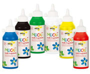 KREUL MUCKI Stoff Fingerfarben 250 ml 6er Set 1
