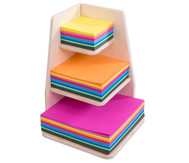 Faltpapier-Ständer, gefüllt