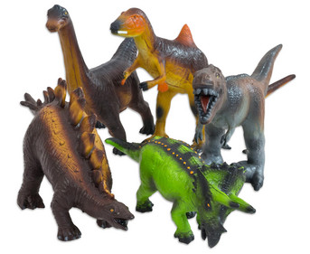 Betzold Dinosaurier Soft Tier Set Naturkautschuk