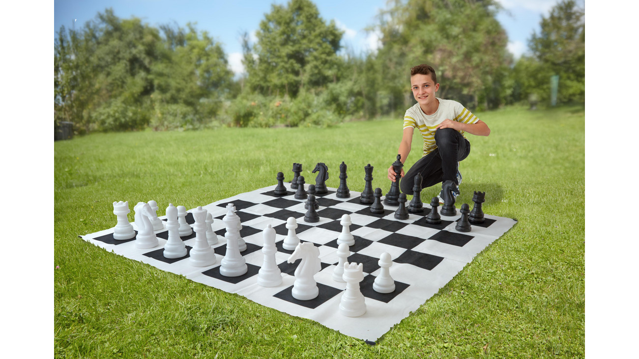 Großes Outdoor Schach-Spiel 1,58 x 1,58 m BETZOLD