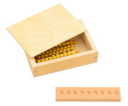 Montessori 10er Rechenperlen gold 2