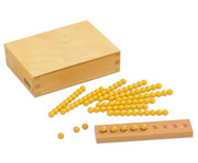 Montessori 10er Rechenperlen gold 3