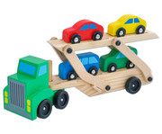 Auto Transporter aus Holz 1