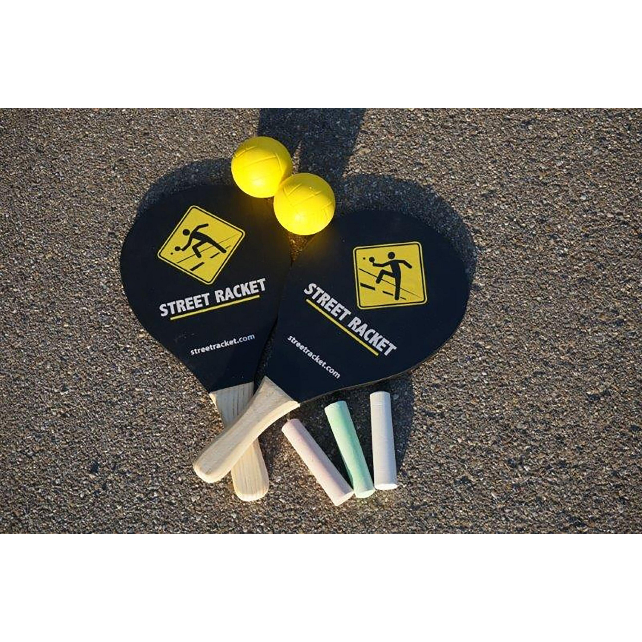 Set Street Racket Con Racchette E Palline - Gioco Da Esterno Per Bambini E Adulti - Foto 11