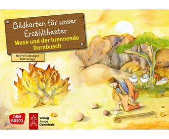Mose und der brennende Dornbusch Kamishibai Bildkartenset