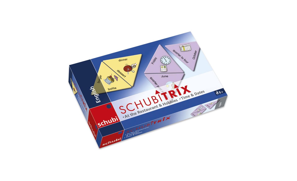 SCHUBITRIX English – At the Restaurant & Hobbies, Time & Dates