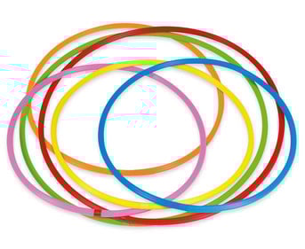 Betzold Gymnastik Reifen Regenbogen Set 6 Stück