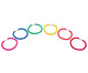 Betzold Sport Regenbogen Ringe aus Baumwolle 6 Stück 3
