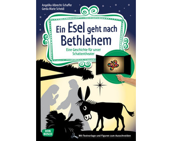 Ein Esel geht nach Bethlehem Schattentheater Set