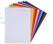 Glitter Kraftpapier 24 x 34 cm 10 Bogen 10 Farben 2