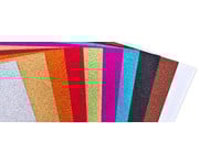 Glitter Kraftpapier 24 x 34 cm 10 Bogen 10 Farben 3