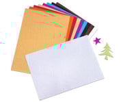 Glitter Kraftpapier 24 x 34 cm 10 Bogen 10 Farben 4