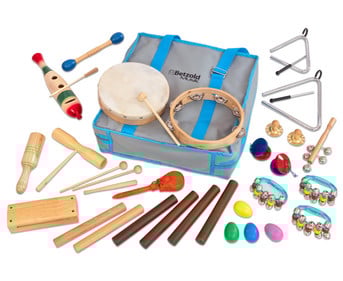 Betzold Rhythmik Tasche mit 26 Instrumenten
