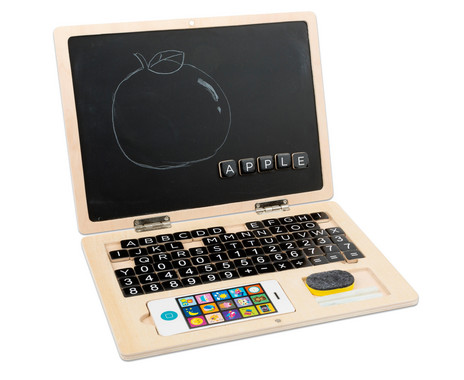 Holz-Laptop mit Tafel | BETZOLD Handy für inkl. Holz Kinder