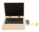 Holz-Laptop mit Tafel-2